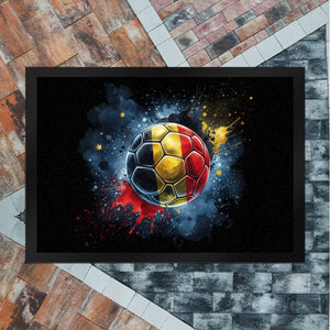 Fußball Belgien Flagge Fußmatte in 35x50 cm