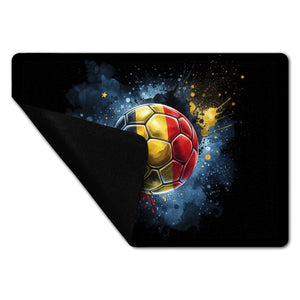 Fußball Belgien Flagge Fußmatte in 35x50 cm ohne Rand