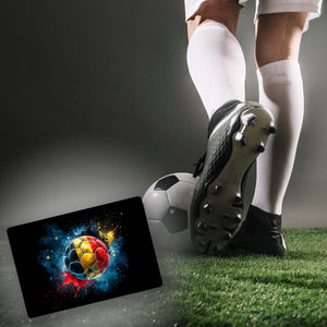 Fußball Belgien Flagge Fußmatte in 35x50 cm ohne Rand
