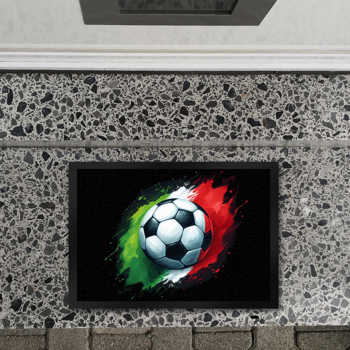 Fußball Italien Flagge Fußmatte in 35x50 cm
