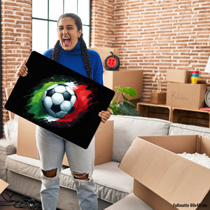 Fußball Italien Flagge Fußmatte in 35x50 cm ohne Rand
