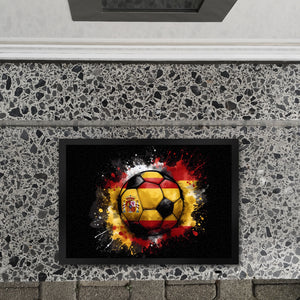 Fußball Spanien Flagge Fußmatte in 35x50 cm