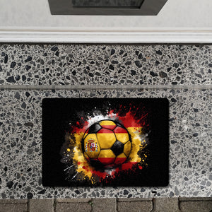 Fußball Spanien Flagge Fußmatte in 35x50 cm ohne Rand