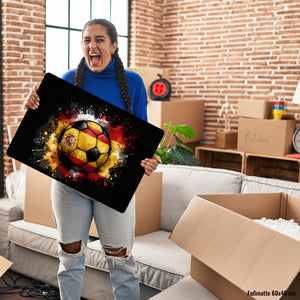 Fußball Spanien Flagge Fußmatte in 35x50 cm ohne Rand