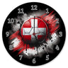 Fußball Schweiz Flagge Wanduhr