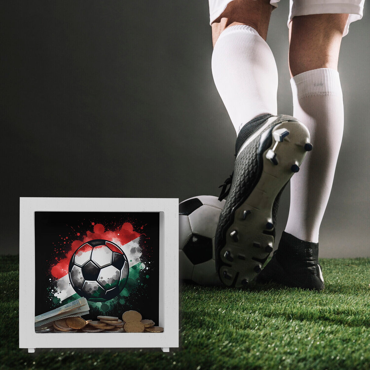 Fußball Ungarn Flagge Spardose