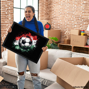 Fußball Ungarn Flagge Fußmatte in 35x50 cm