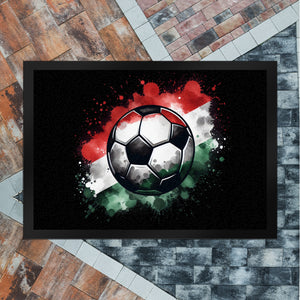 Fußball Ungarn Flagge Fußmatte in 35x50 cm