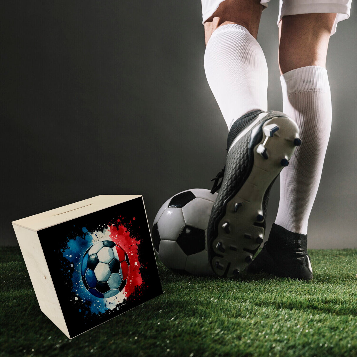Fußball Frankreich Flagge Spardose