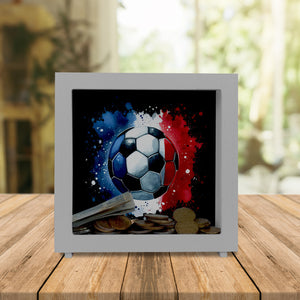 Fußball Frankreich Flagge Spardose