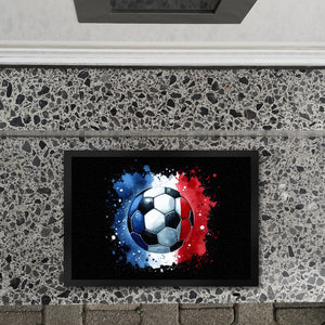 Fußball Frankreich Flagge Fußmatte in 35x50 cm