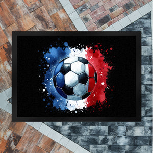 Fußball Frankreich Flagge Fußmatte in 35x50 cm