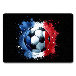 Fußball Frankreich Flagge Fußmatte in 35x50 cm ohne Rand