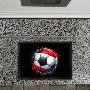 Fußball Österreich Flagge Fußmatte in 35x50 cm