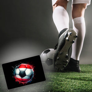 Fußball Österreich Flagge Fußmatte in 35x50 cm ohne Rand