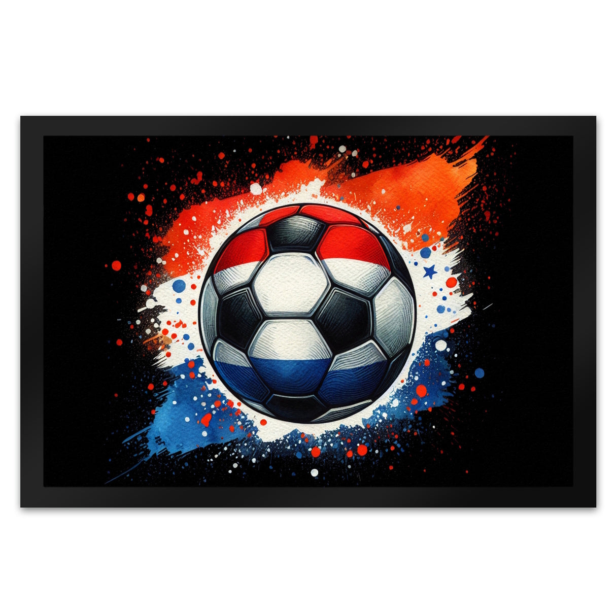 Fußball Niederlande Flagge Fußmatte in 35x50 cm