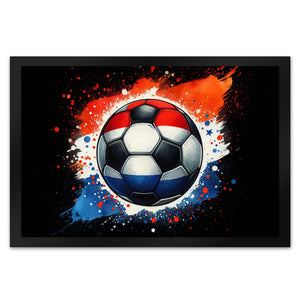 Fußball Niederlande Flagge Fußmatte in 35x50 cm