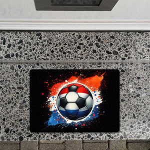 Fußball Niederlande Flagge Fußmatte in 35x50 cm ohne Rand
