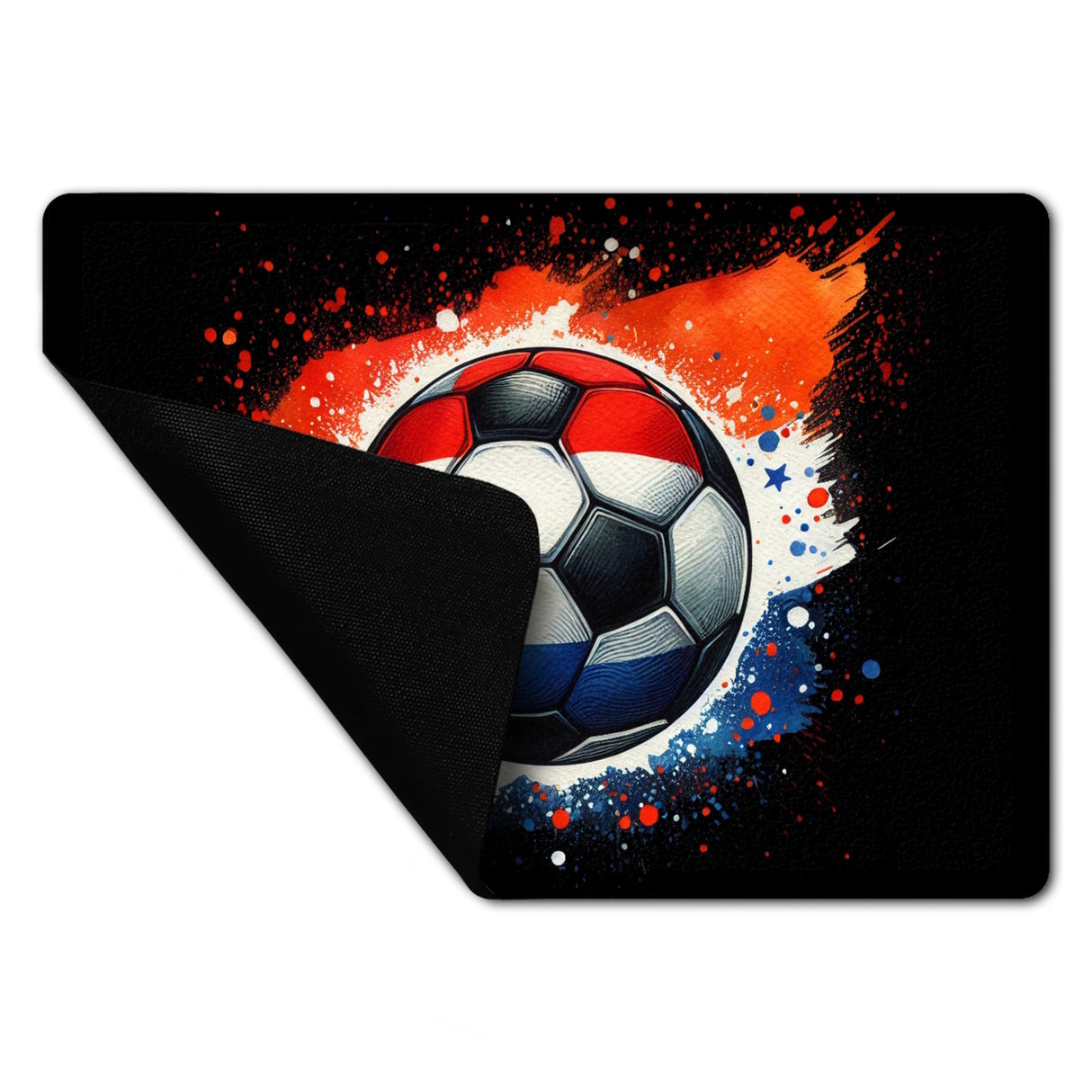 Fußball Niederlande Flagge Fußmatte in 35x50 cm ohne Rand
