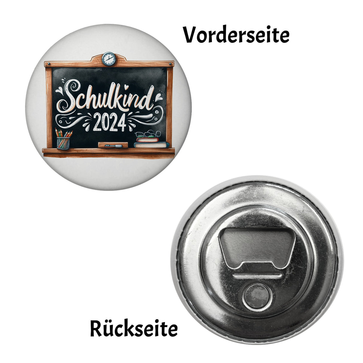 Schulkind 2024 Magnet rund