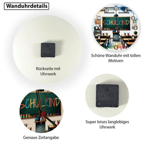 Schulkind Wanduhr