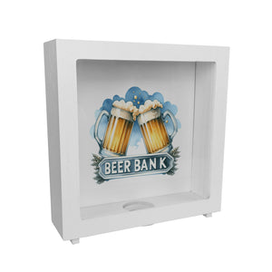 Bier Spardose mit Spruch Beer Bank