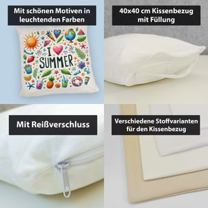 Sommer Kissen mit Spruch I love summer