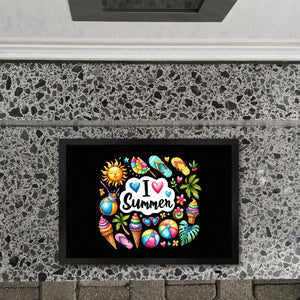 Endlich Sommer Fußmatte in 35x50 cm mit Spruch I love Summer