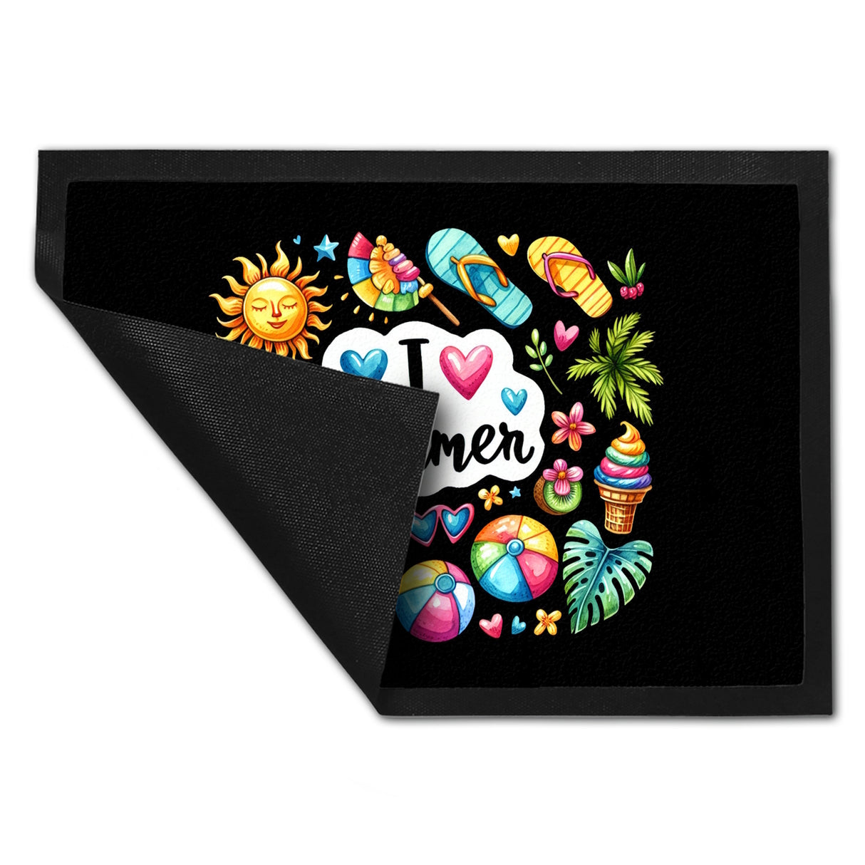 Endlich Sommer Fußmatte in 35x50 cm mit Spruch I love Summer