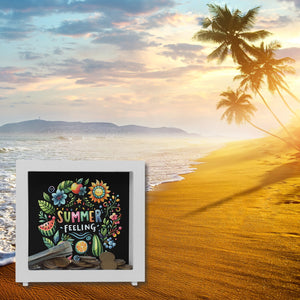 Sommer Vibes Spardose mit Spruch Summer feeling