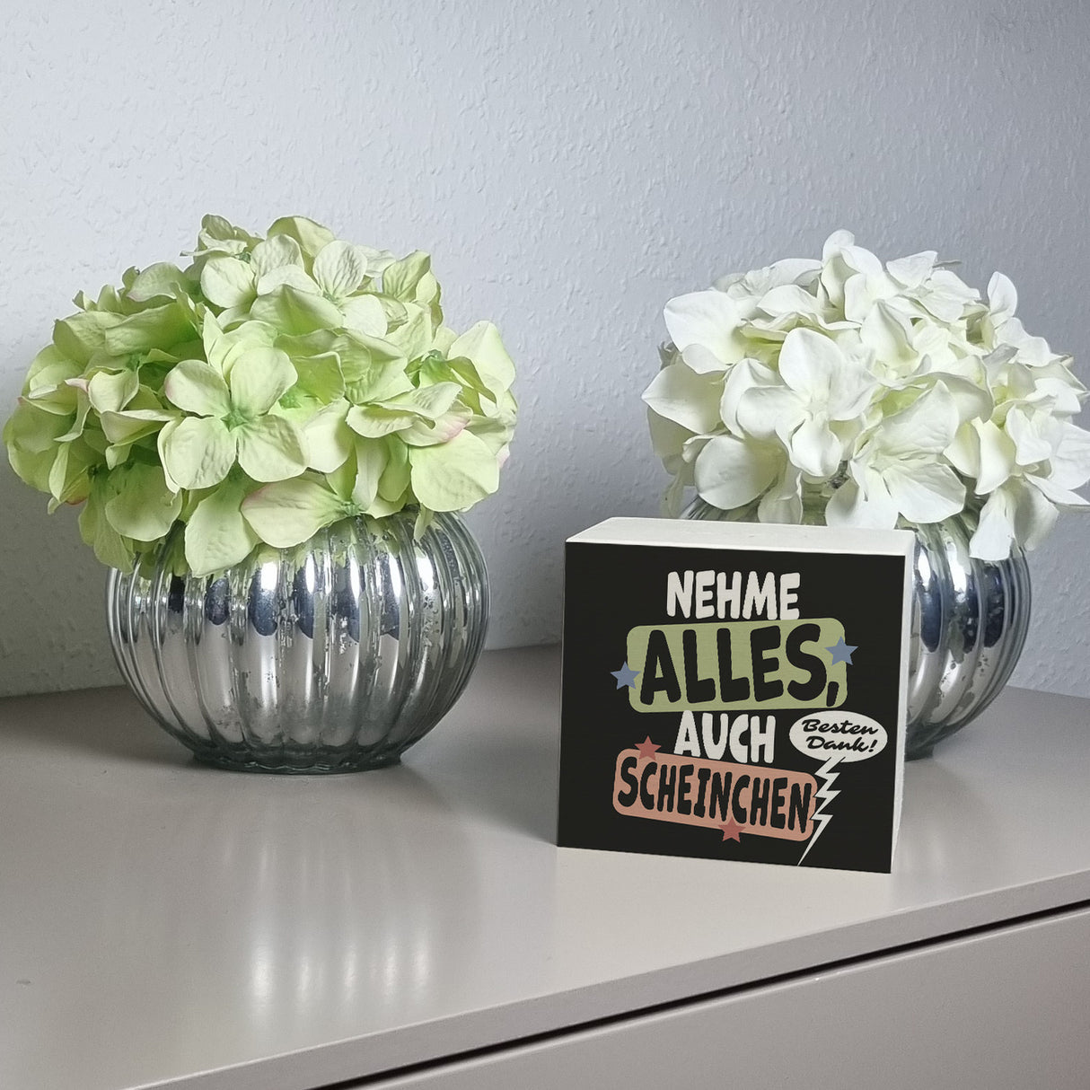 Nehme alles Spardose mit Spruch auch Scheine - besten Dank