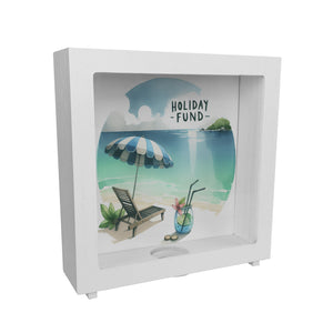 Strandurlaub Urlaubskasse Spardose mit Spruch Holiday Fund