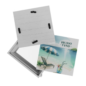 Strandurlaub Urlaubskasse Spardose mit Spruch Holiday Fund