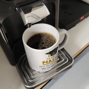 Master bestanden Kaffeebecher mit Spruch Masterabschluss ich habe immer recht