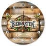 Biergarten Wanduhr