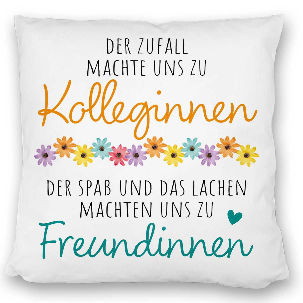 Beste Kollegin Kissen mit Spruch Von Kolleginnen zu Freundinnen durch Spaß