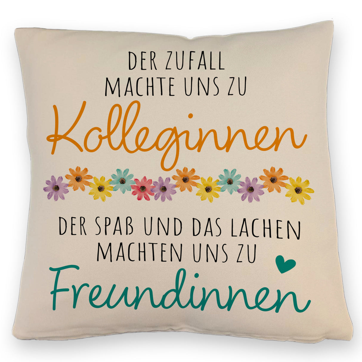 Beste Kollegin Kissen mit Spruch Von Kolleginnen zu Freundinnen durch Spaß