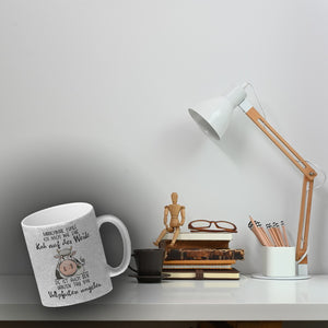 Kuh Kaffeebecher mit Spruch Von Vollpfosten umgeben wie eine Kuh