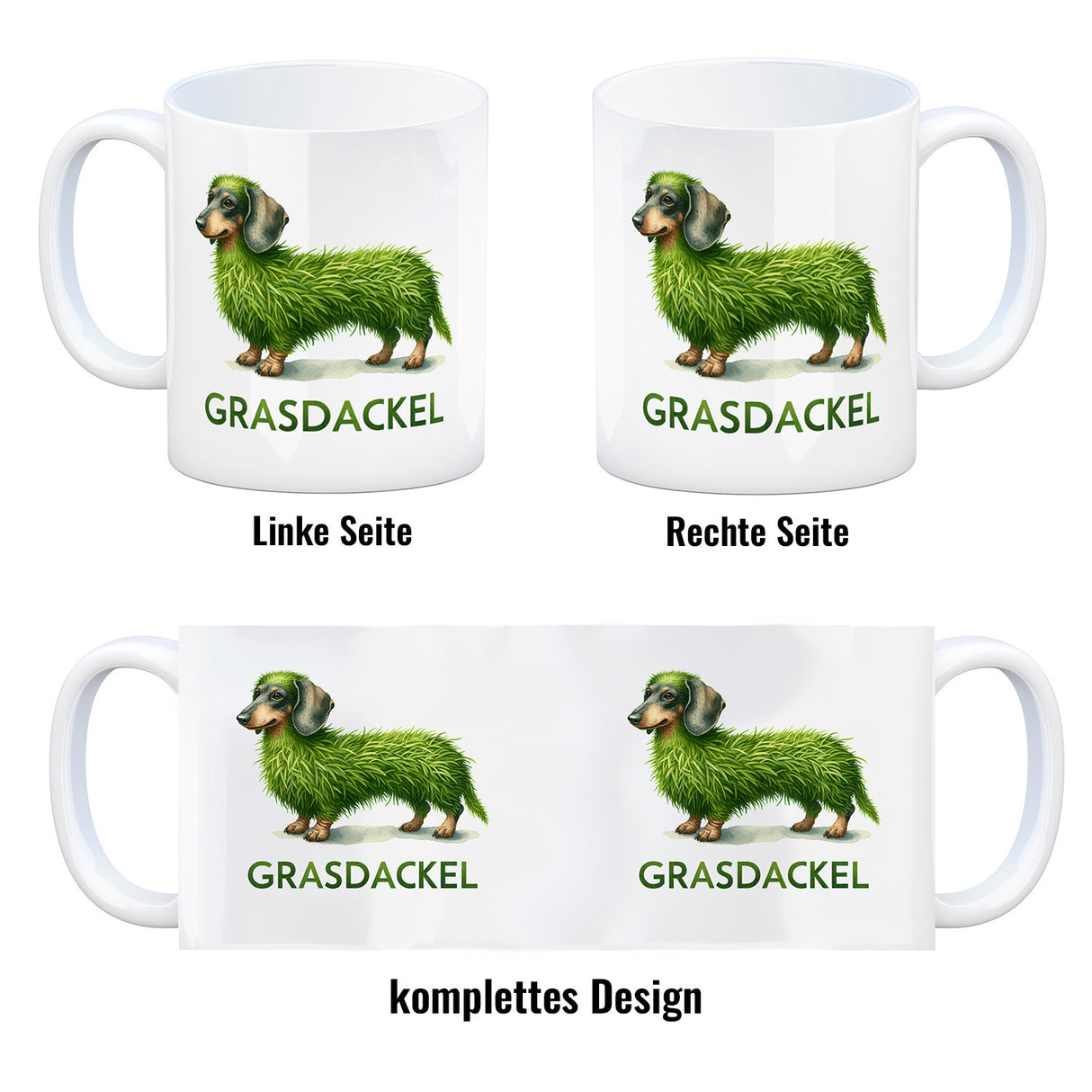 Grasdackel schwäbischer Dialekt Kaffeebecher