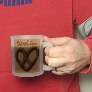 Brezelherz Kaffeebecher mit Spruch Brezel Fan