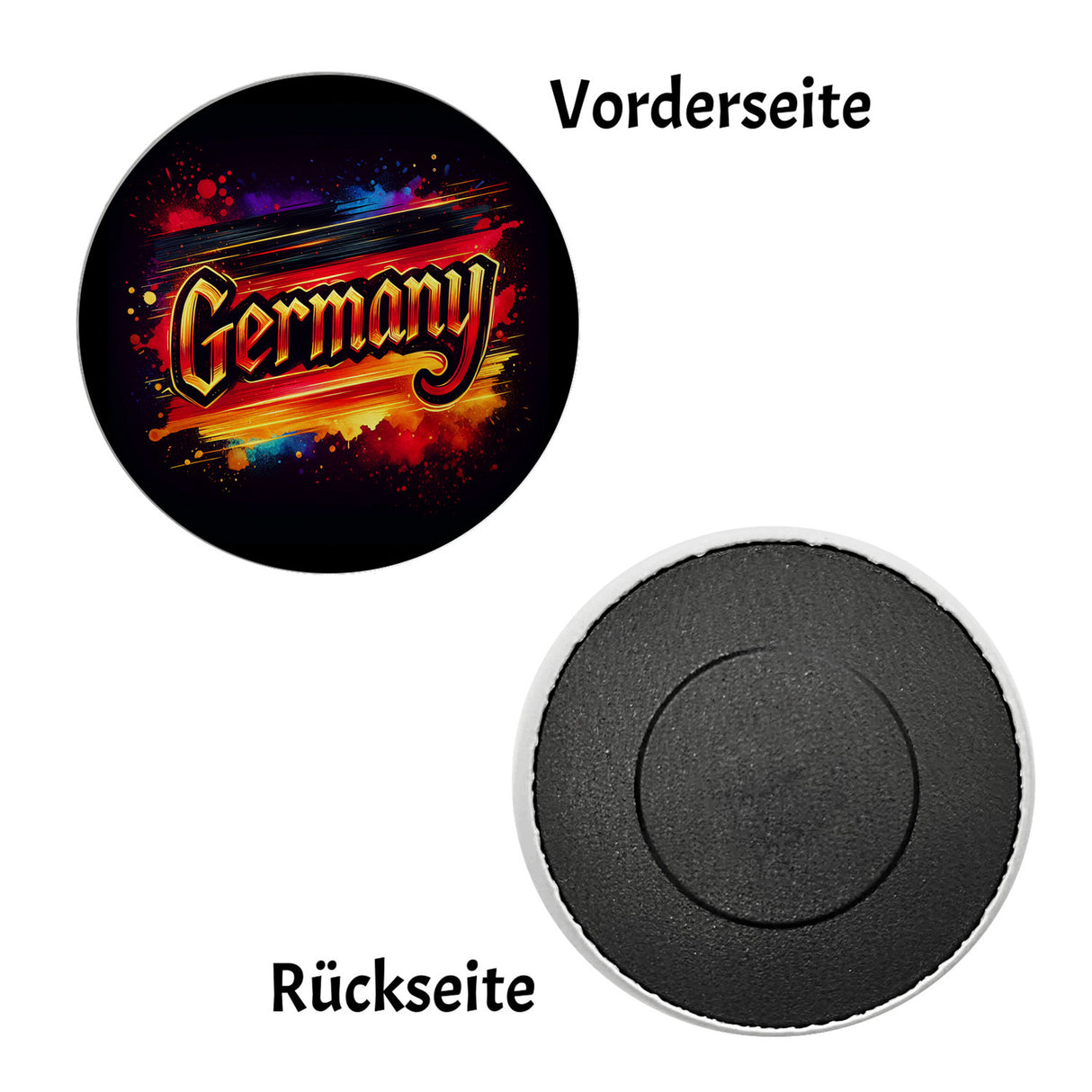 Germany Deutschlandflagge Magnet rund