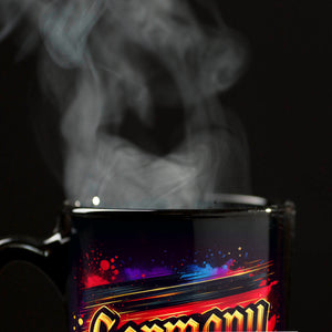 Germany Deutschlandflagge Tasse in Schwarz