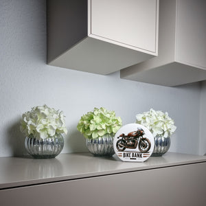 Cafe Racer Motorrad Spardose mit Spruch Bike Bank