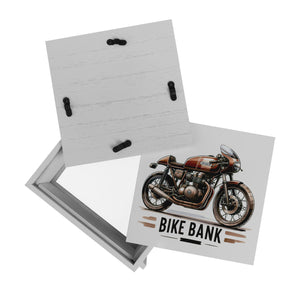 Cafe Racer Motorrad Spardose mit Spruch Bike Bank