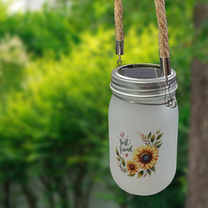 Beste Freundin Sonnenblume Solarlicht mit Spruch Best friend
