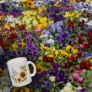 Beste Freundin Sonnenblume Kaffeebecher mit Spruch Best friend