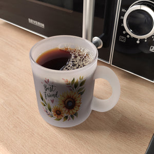 Beste Freundin Sonnenblume Kaffeebecher mit Spruch Best friend