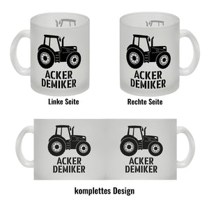 Traktor Kaffeebecher mit Spruch Ackerdemiker