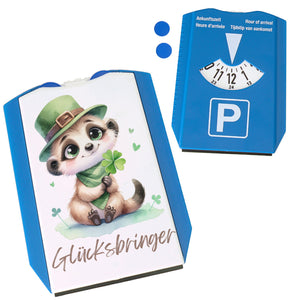 Erdmännchen Glücksbringer Parkscheibe
