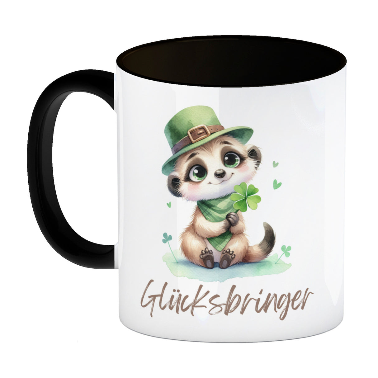 Erdmännchen Glücksbringer Kaffeebecher